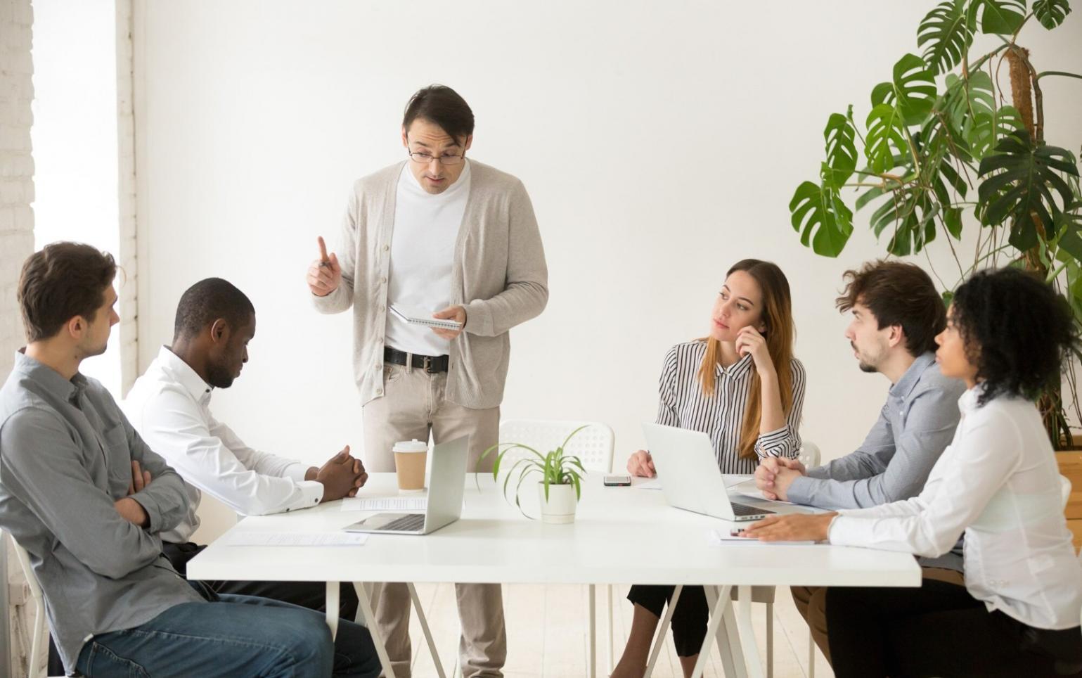 Market research and analysis tools on desk